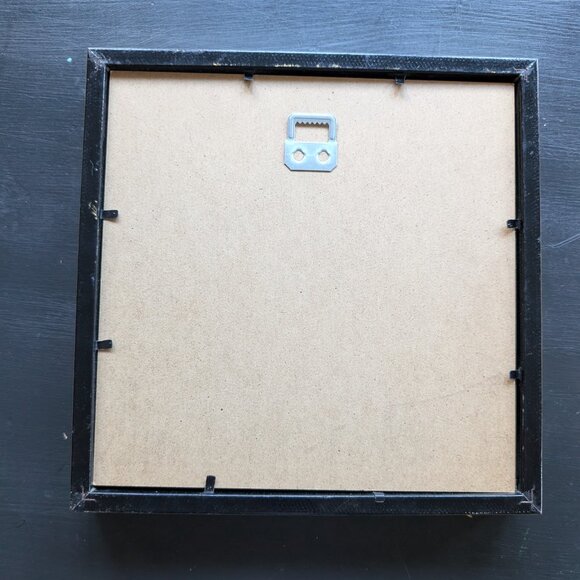 Art PRINT: Pastel Botanicals in square gold toned frame ~9"x9" - Picture 6 of 6